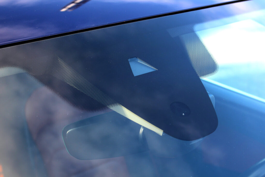 ADAS camera in a car windscreen